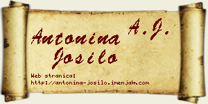 Antonina Jošilo vizit kartica